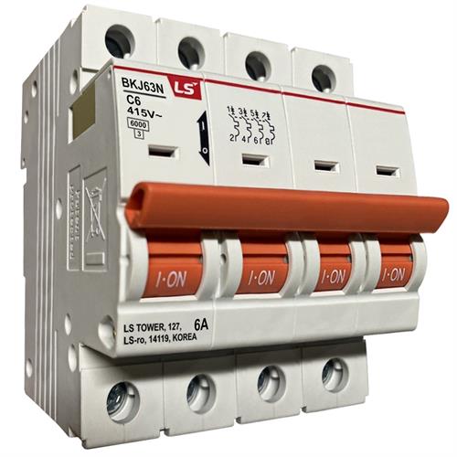 MCB LS 4P 6A 6kA ( BKJ63N )